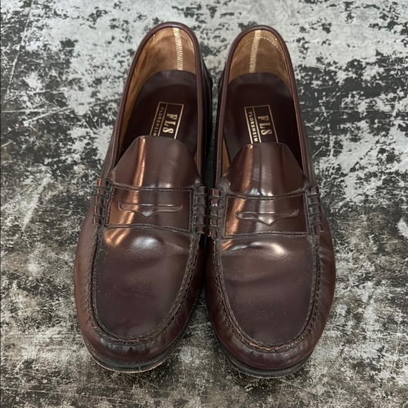 Mens Florsheim Burgundy Leather Berkley Penny Loafers Size 11